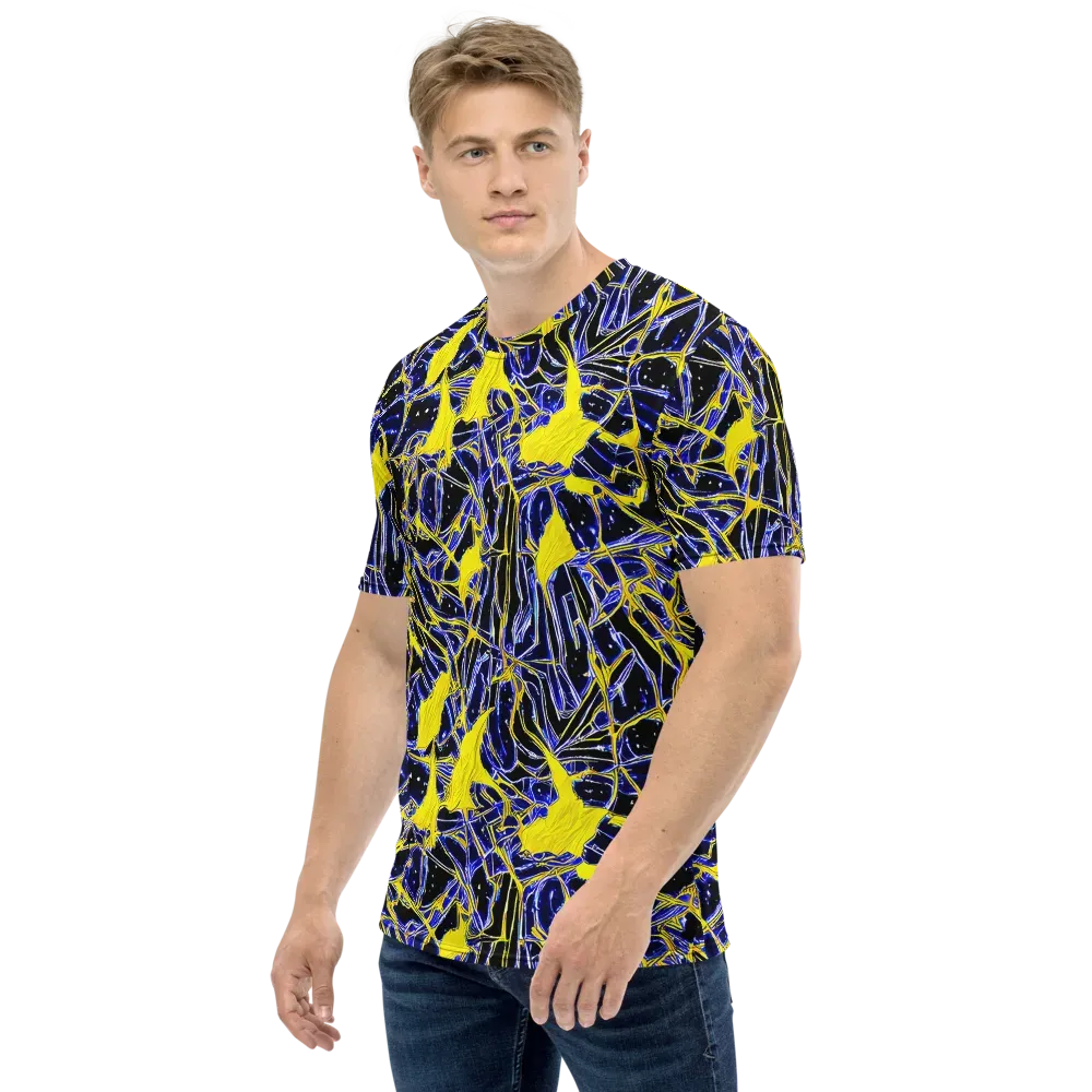 Ultramarine Shock on Men's Crew Neck T-Shirt — Left