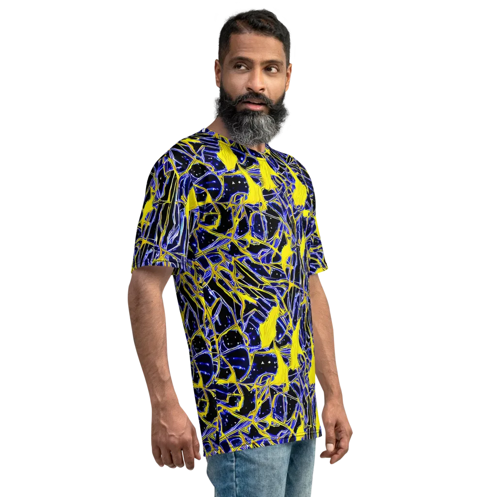 Ultramarine Shock on Men's Crew Neck T-Shirt — Right