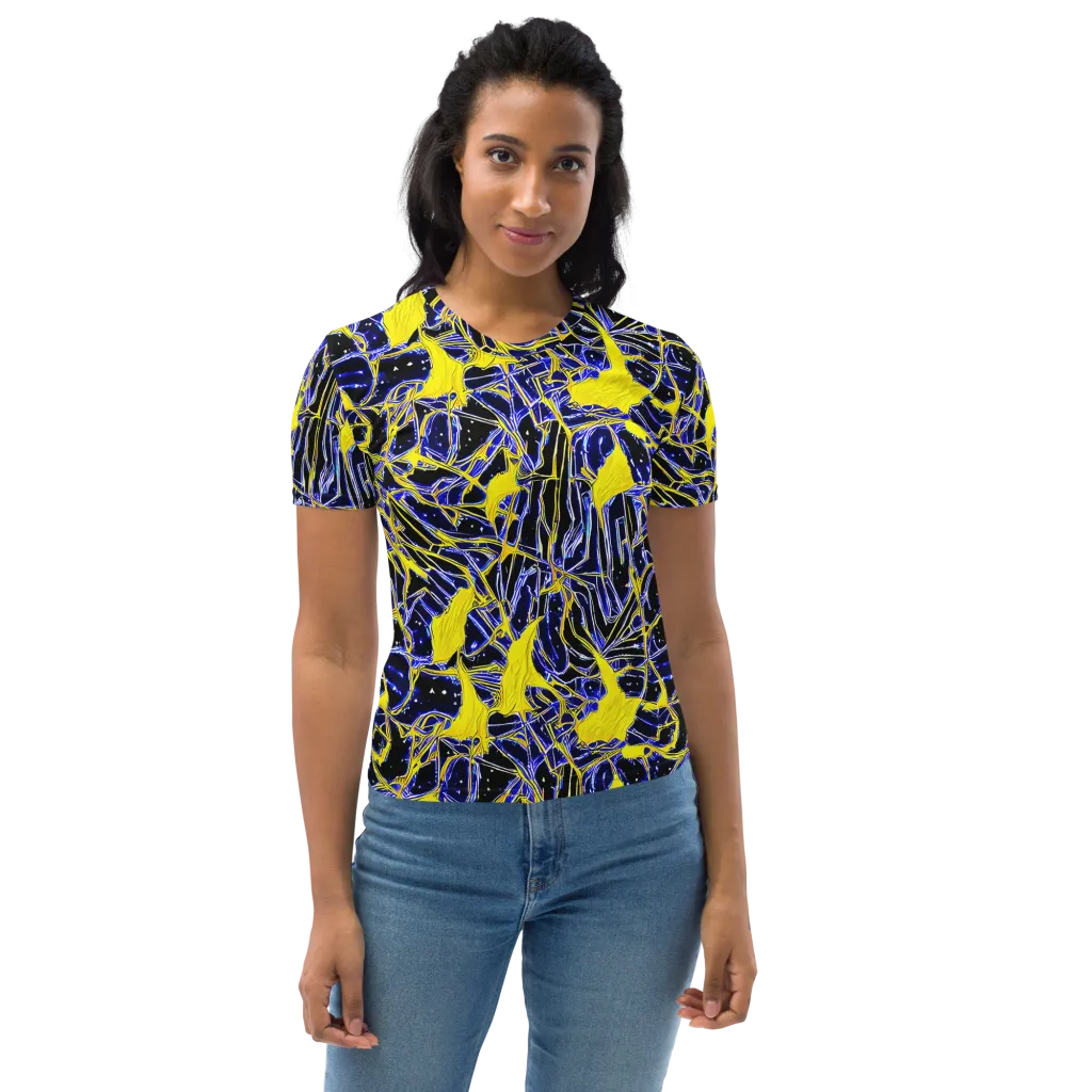 Ultramarine Shock on Women's Crew Neck T-Shirt — Front