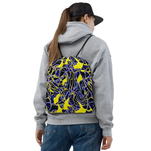 Ultramarine Shock on a Drawstring Bag