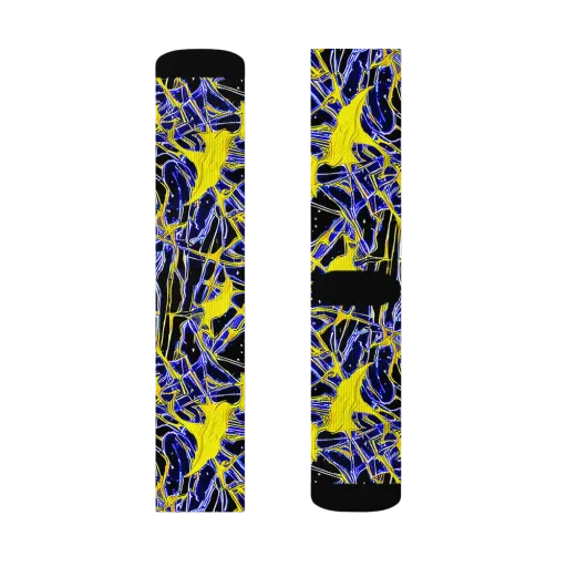 Ultramarine Shock on a Socks