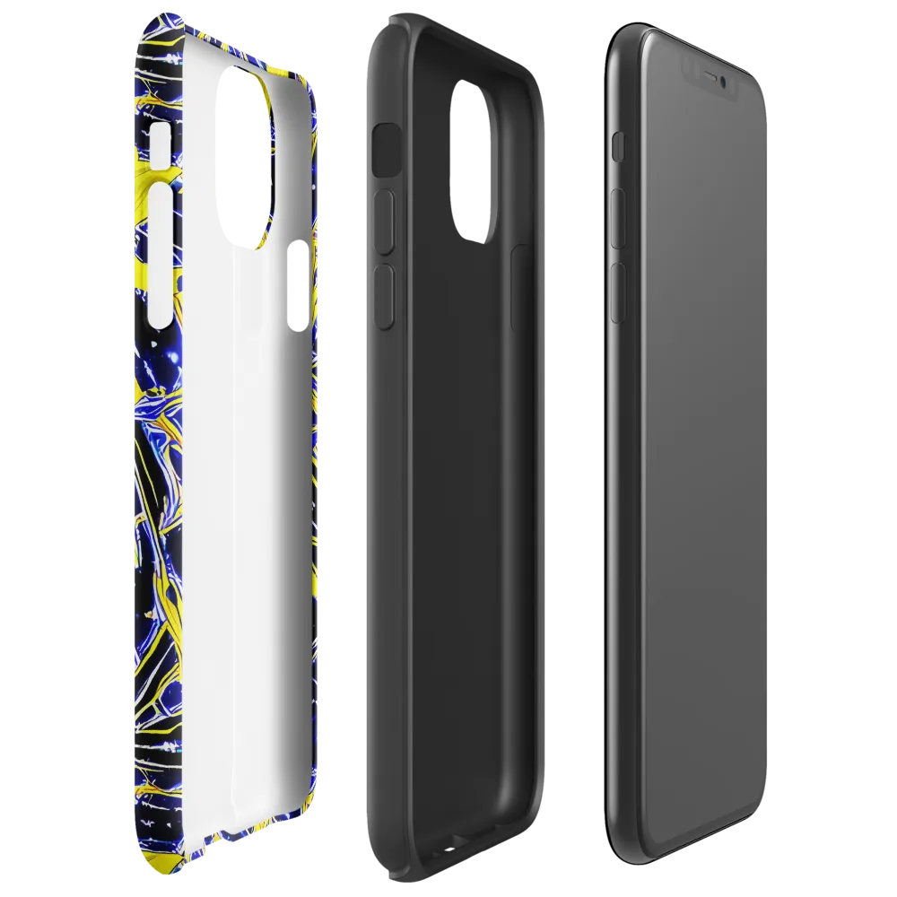 Ultramarine Shock on Tough Case for iPhone® — Right