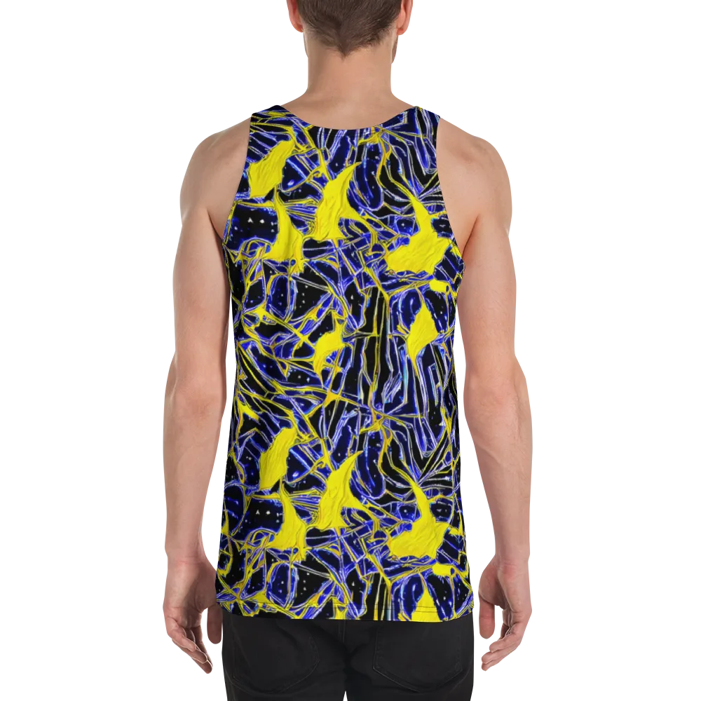 Ultramarine Shock on Men's Tank Top — Back