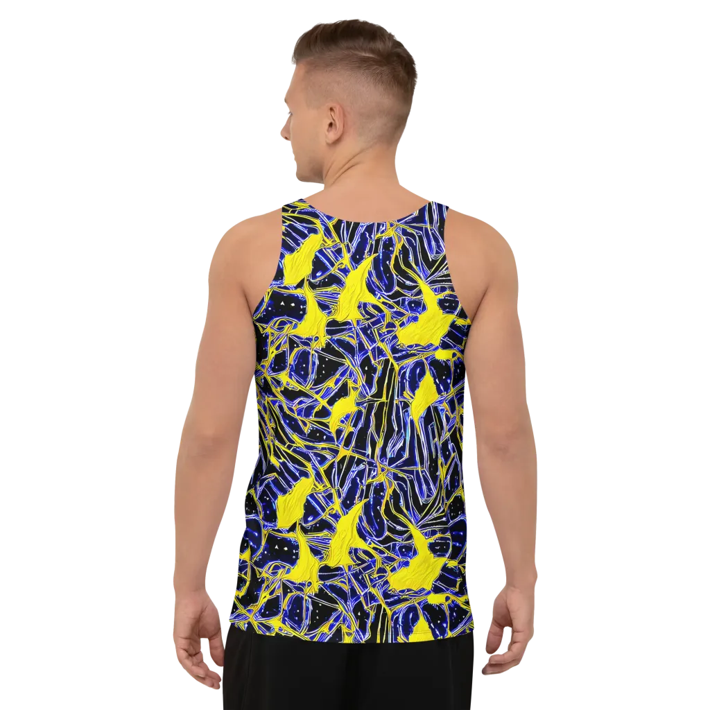 Ultramarine Shock on Men's Tank Top — Back