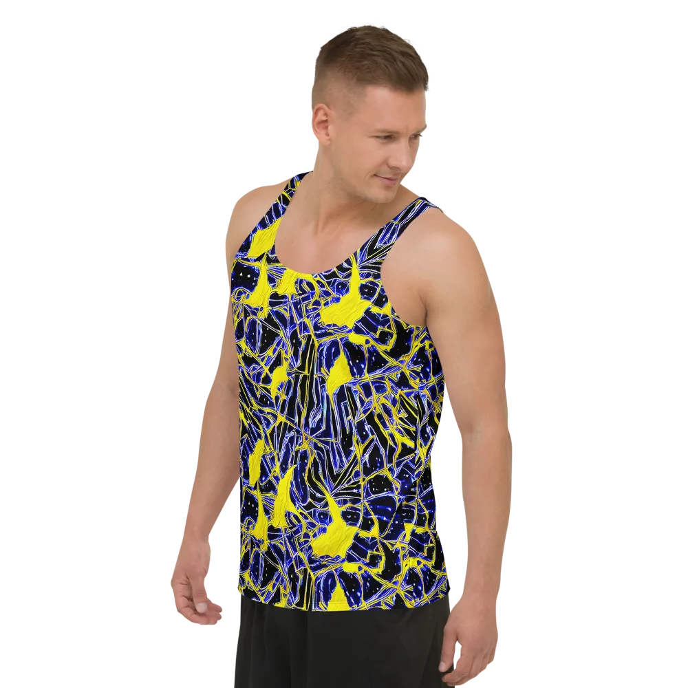 Ultramarine Shock on Men's Tank Top — Left Front