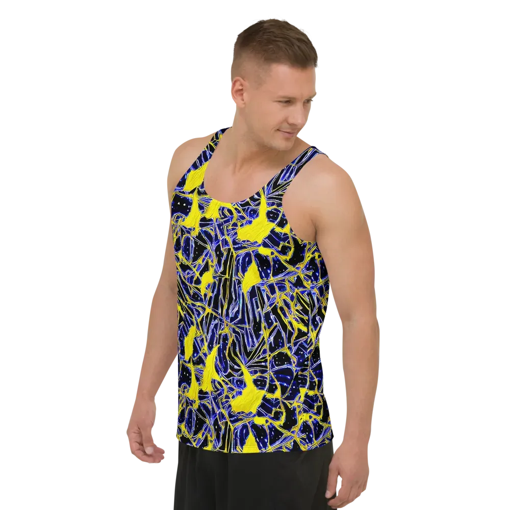 Ultramarine Shock on Men's Tank Top — Left Front