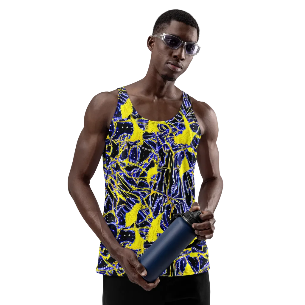 Ultramarine Shock on Men's Tank Top — Front