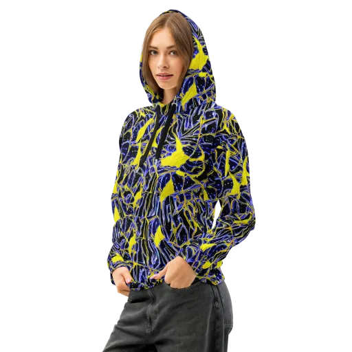 Ultramarine Shock on a Cotton Hoodie