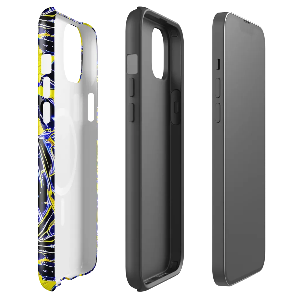 Ultramarine Shock on MagSafe Tough Case for iPhone® — Front