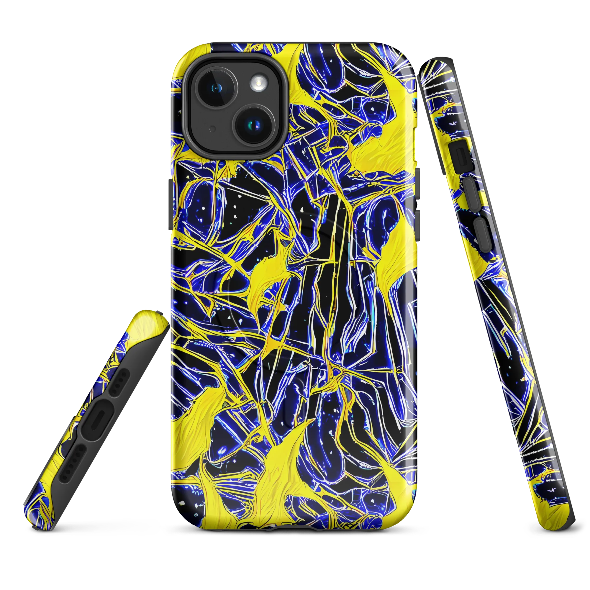 Ultramarine Shock on MagSafe Tough Case for iPhone® — Front