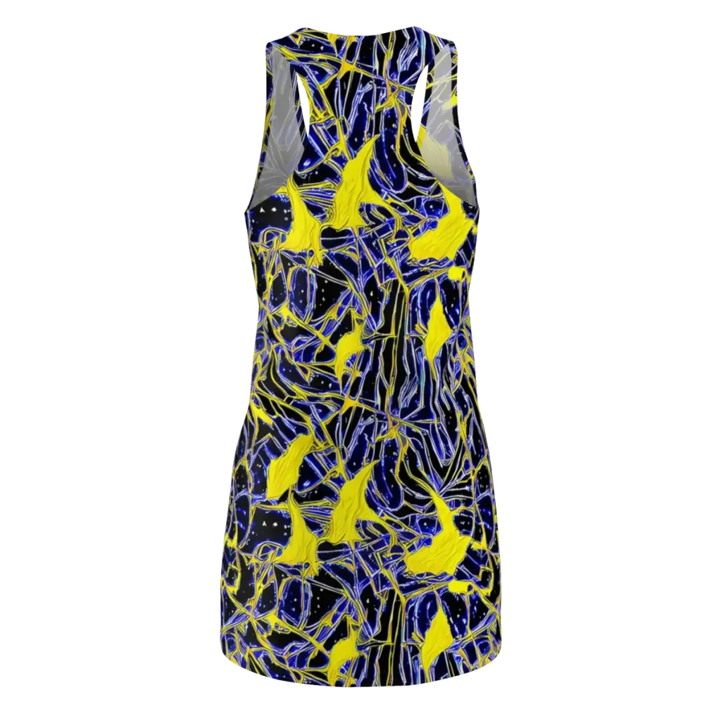 Ultramarine Shock on Racerback Dress — Back