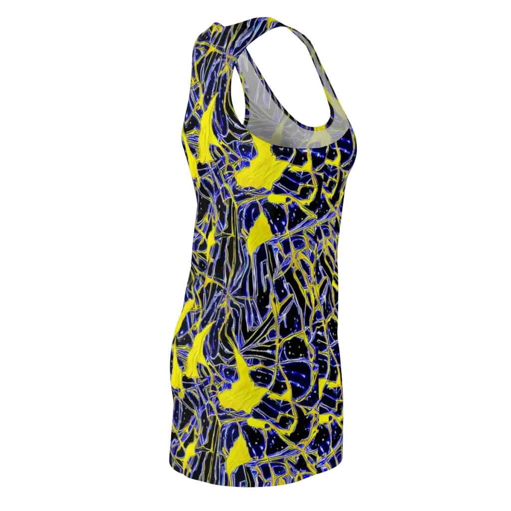 Ultramarine Shock on Racerback Dress — Back Side