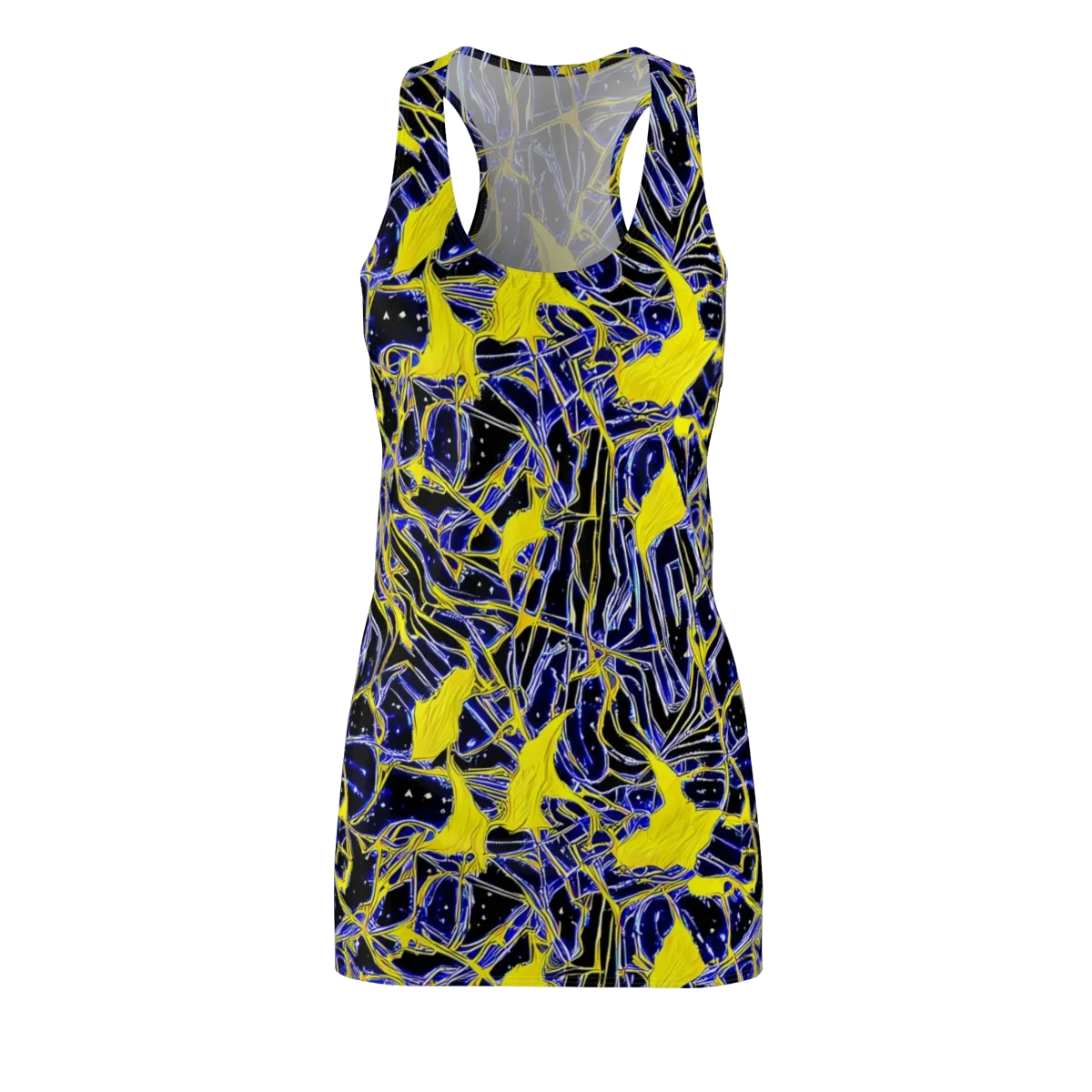 Ultramarine Shock on Racerback Dress — Front