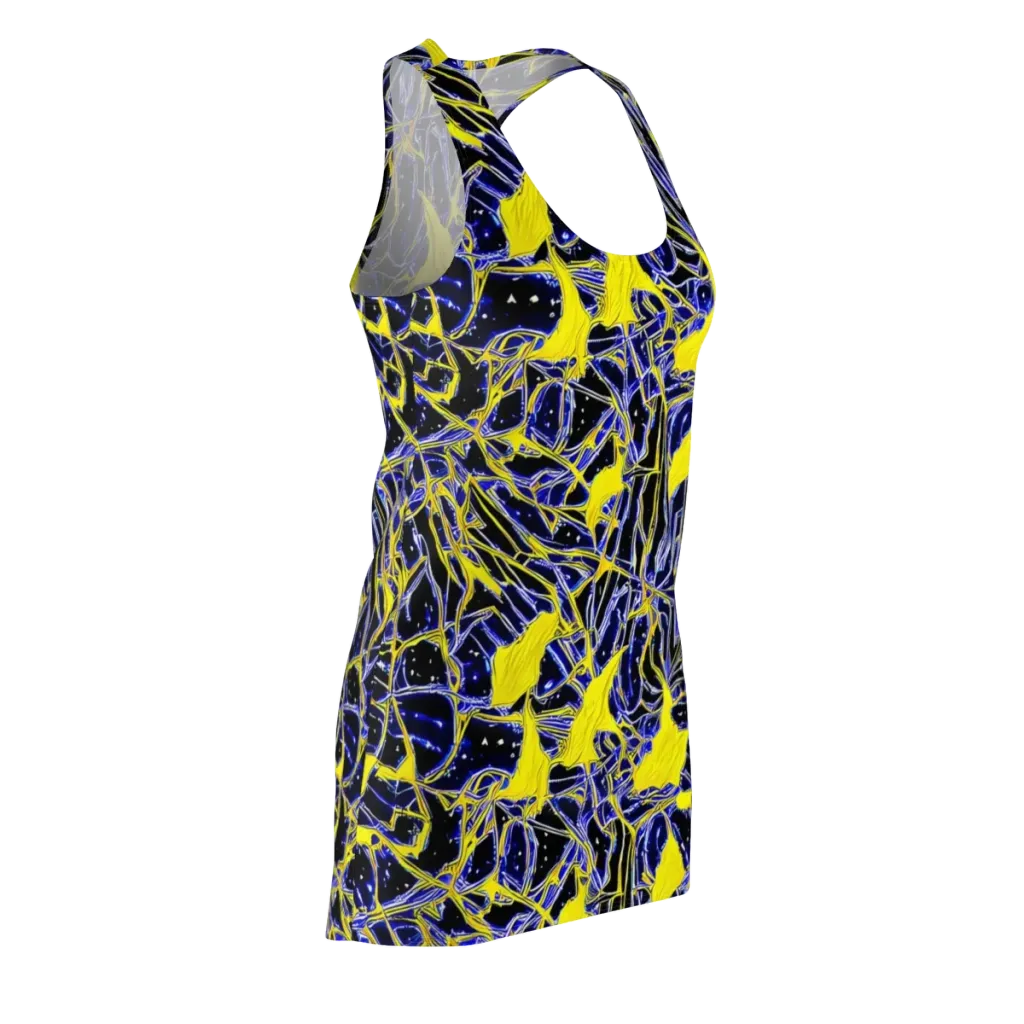 Ultramarine Shock on Racerback Dress — Front Side