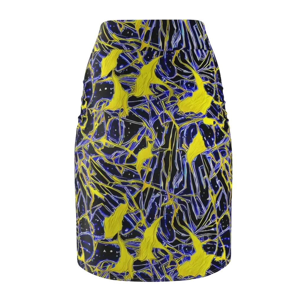 Ultramarine Shock on Pencil Skirt — Back