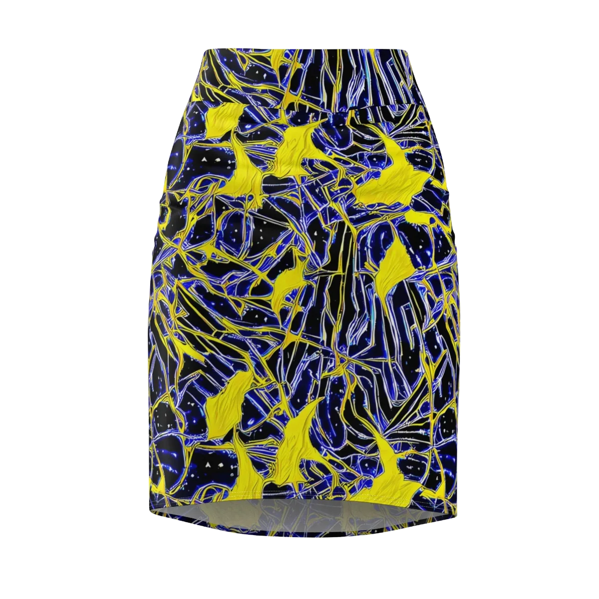 Ultramarine Shock on Pencil Skirt — Front