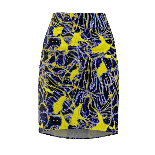 Ultramarine Shock on a Pencil Skirt