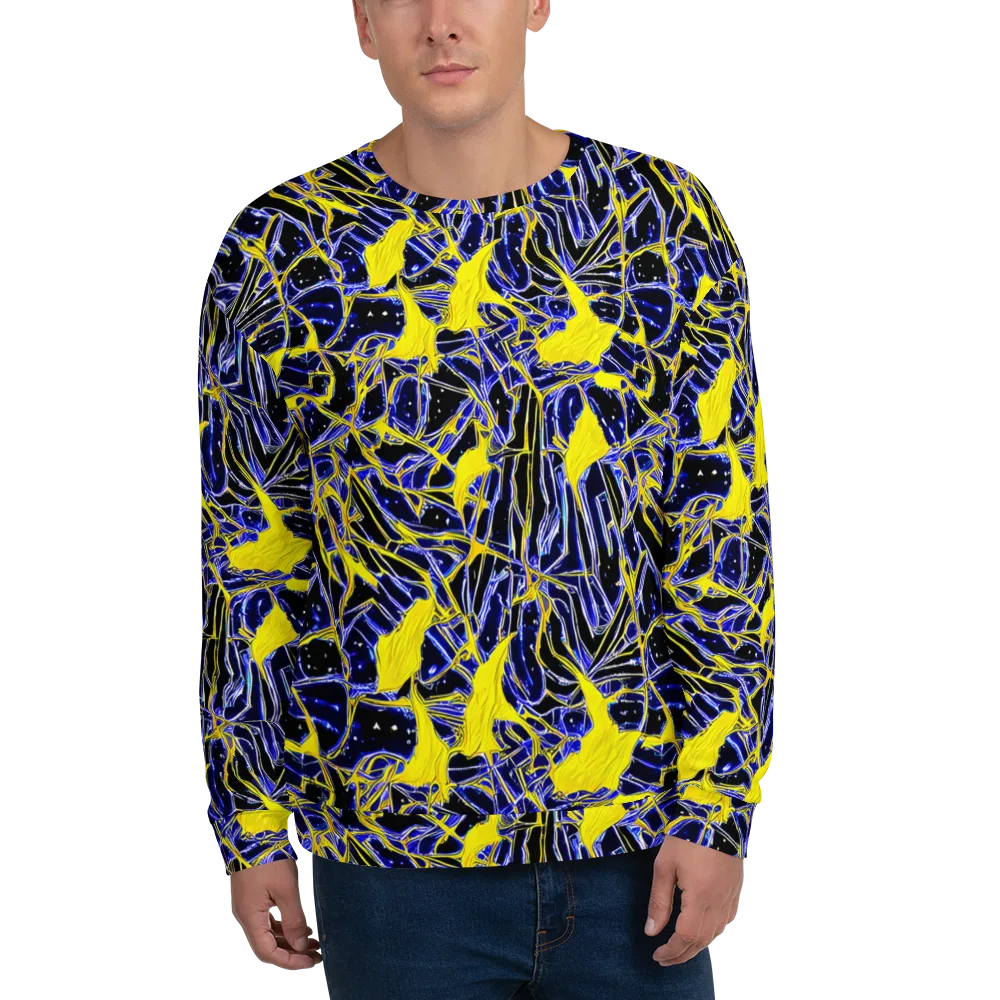 Ultramarine Shock on Sweatshirt — Front