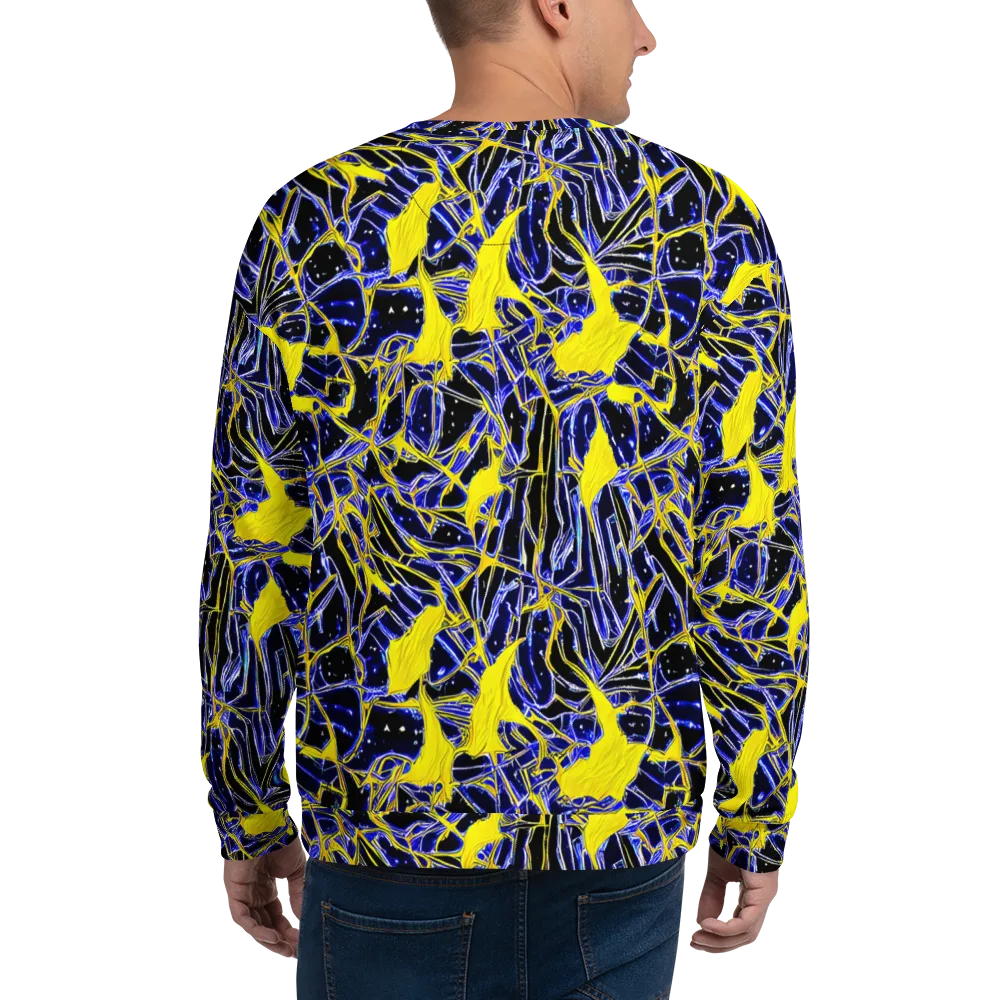 Ultramarine Shock on Sweatshirt — Back