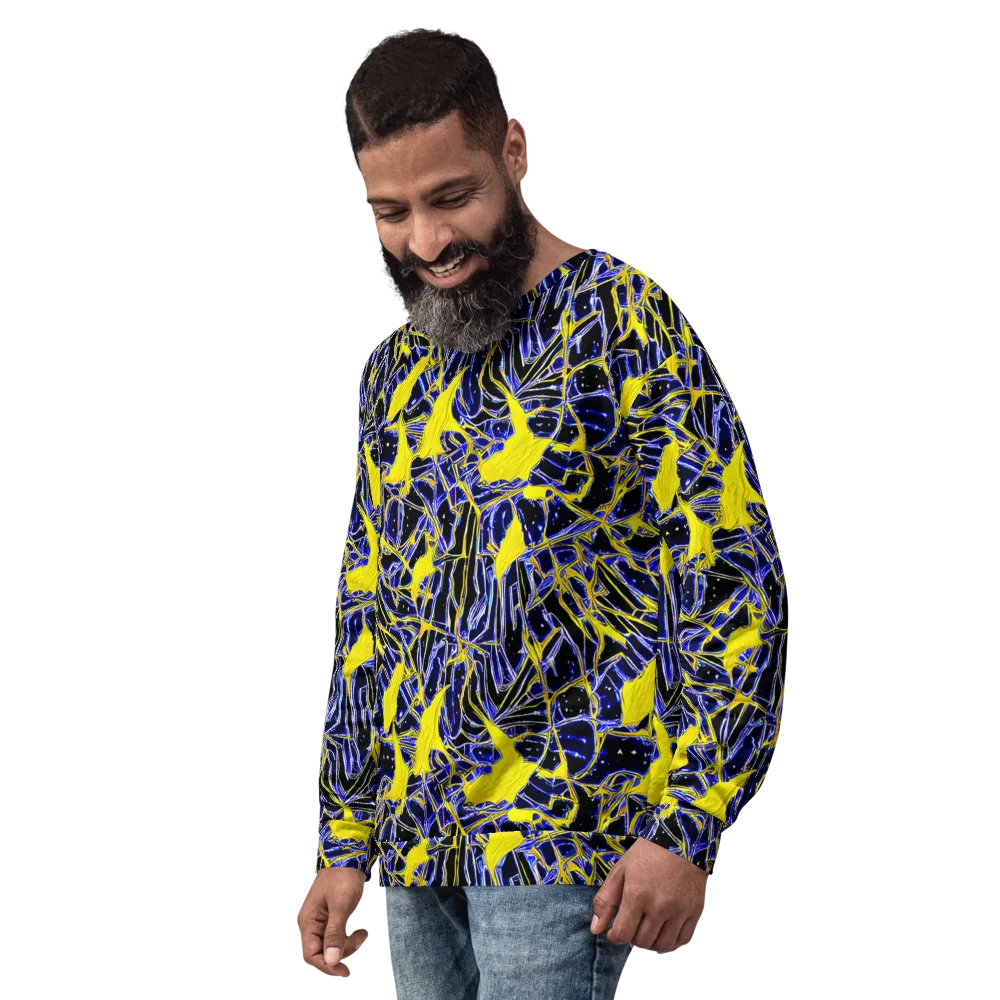 Ultramarine Shock on Sweatshirt — Left Front