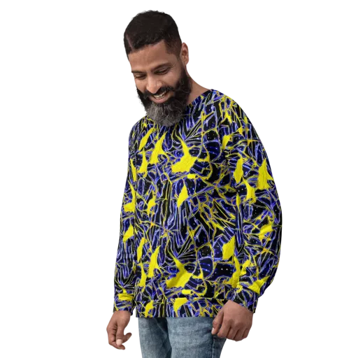 Ultramarine Shock on a Sweatshirt