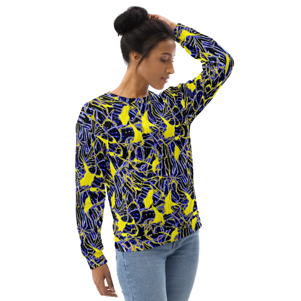 Ultramarine Shock on Sweatshirt — Right Front