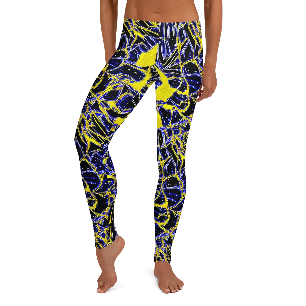 Ultramarine Shock on Leggings — Front