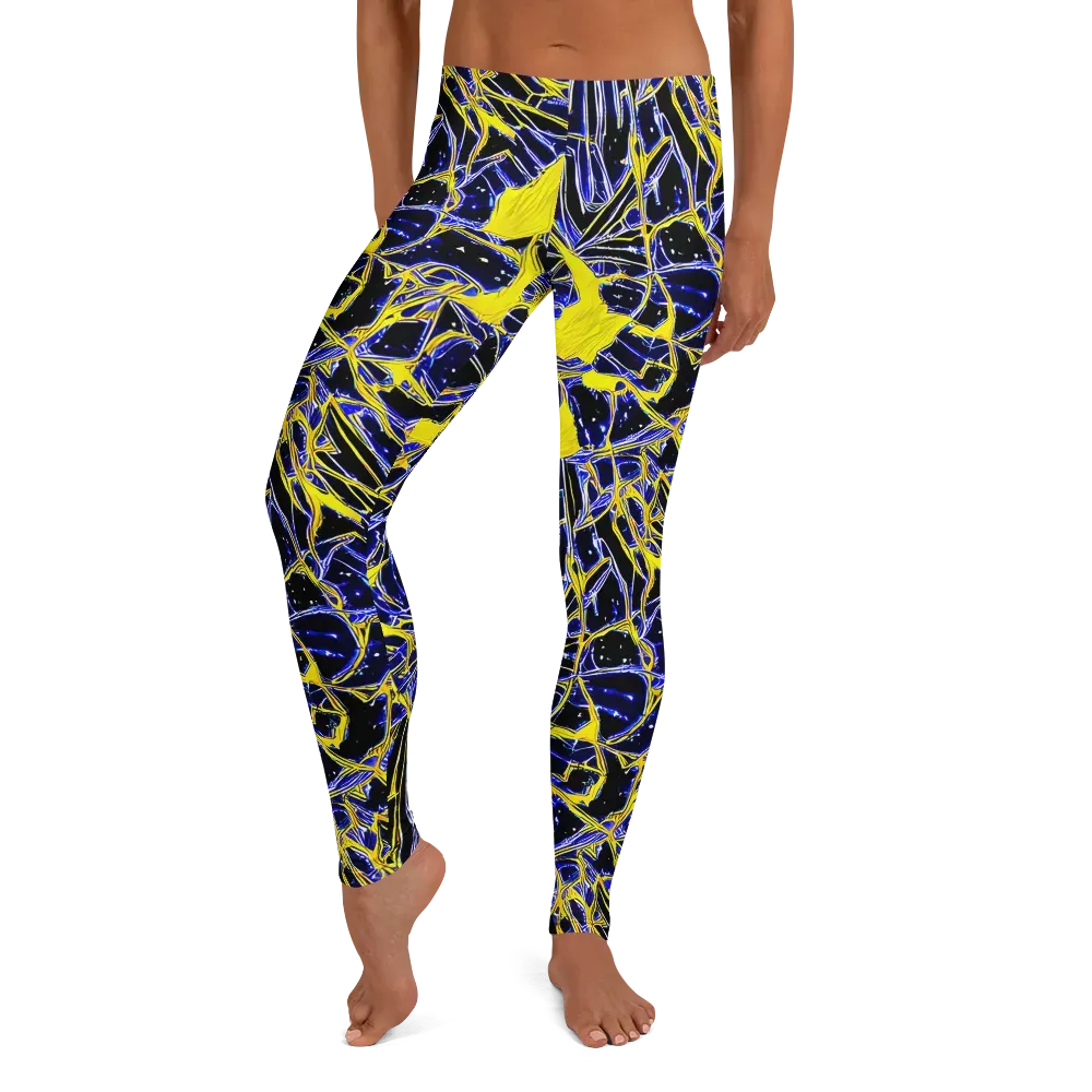 Ultramarine Shock on Leggings — Front