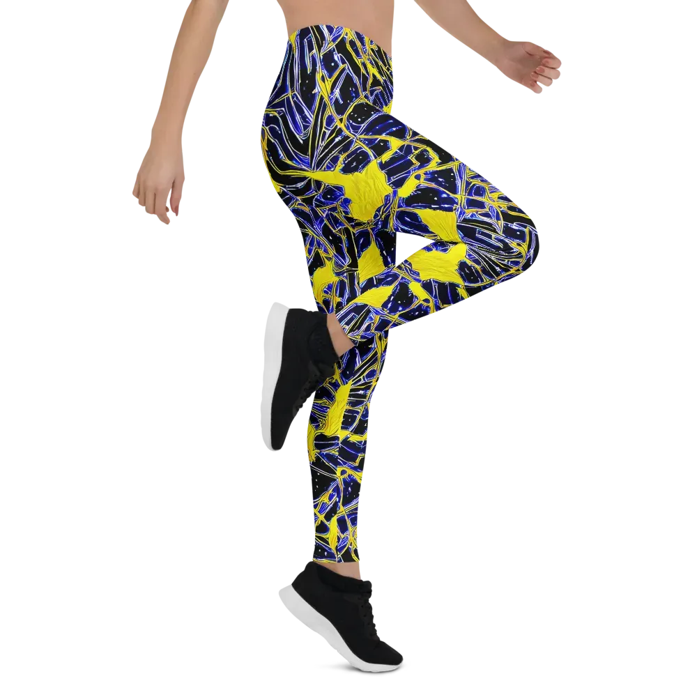 Ultramarine Shock on Leggings — Right
