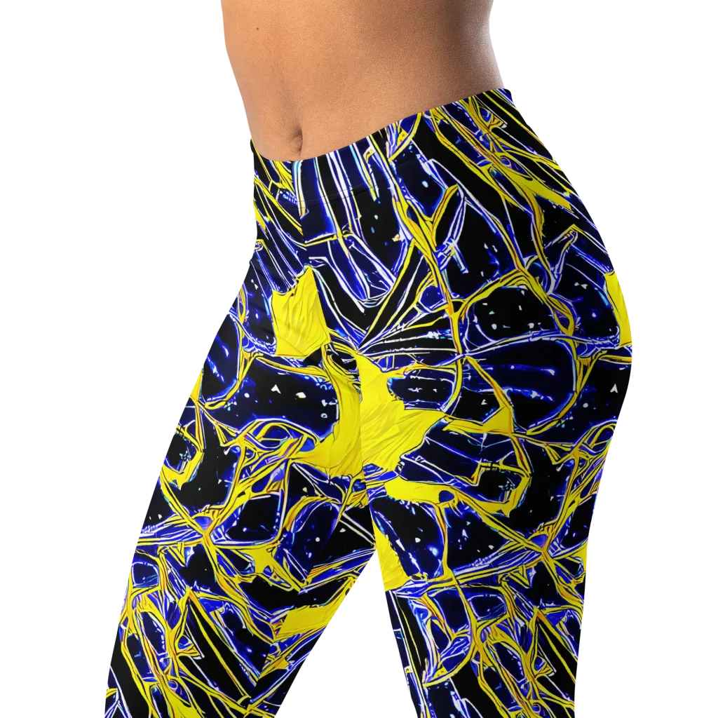 Ultramarine Shock on Leggings — Left Front