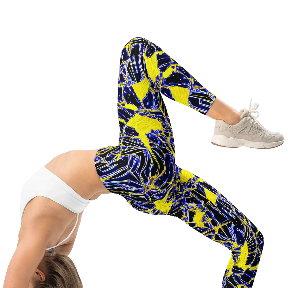 Ultramarine Shock on Leggings — Right