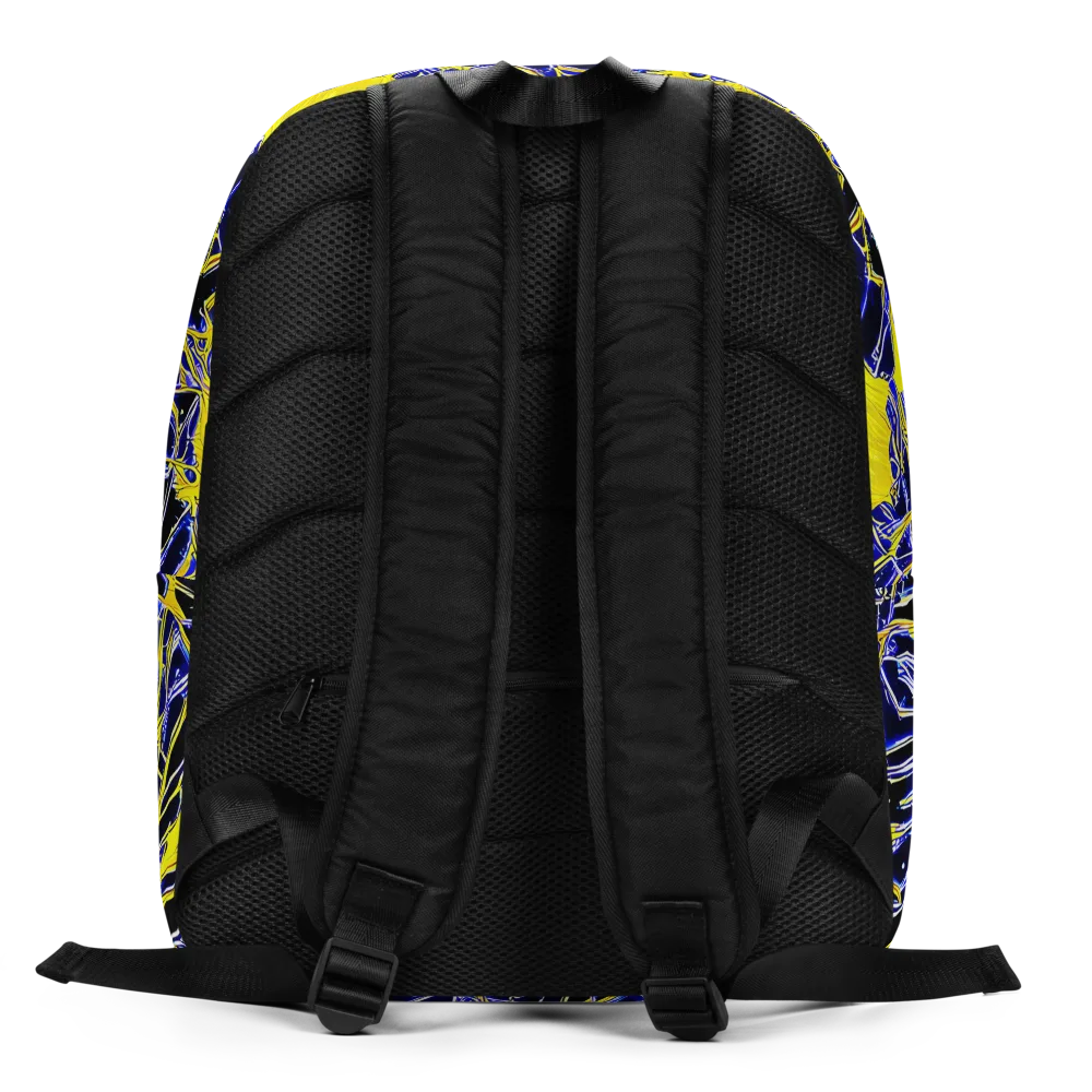 Ultramarine Shock on Minimalist Backpack — Back