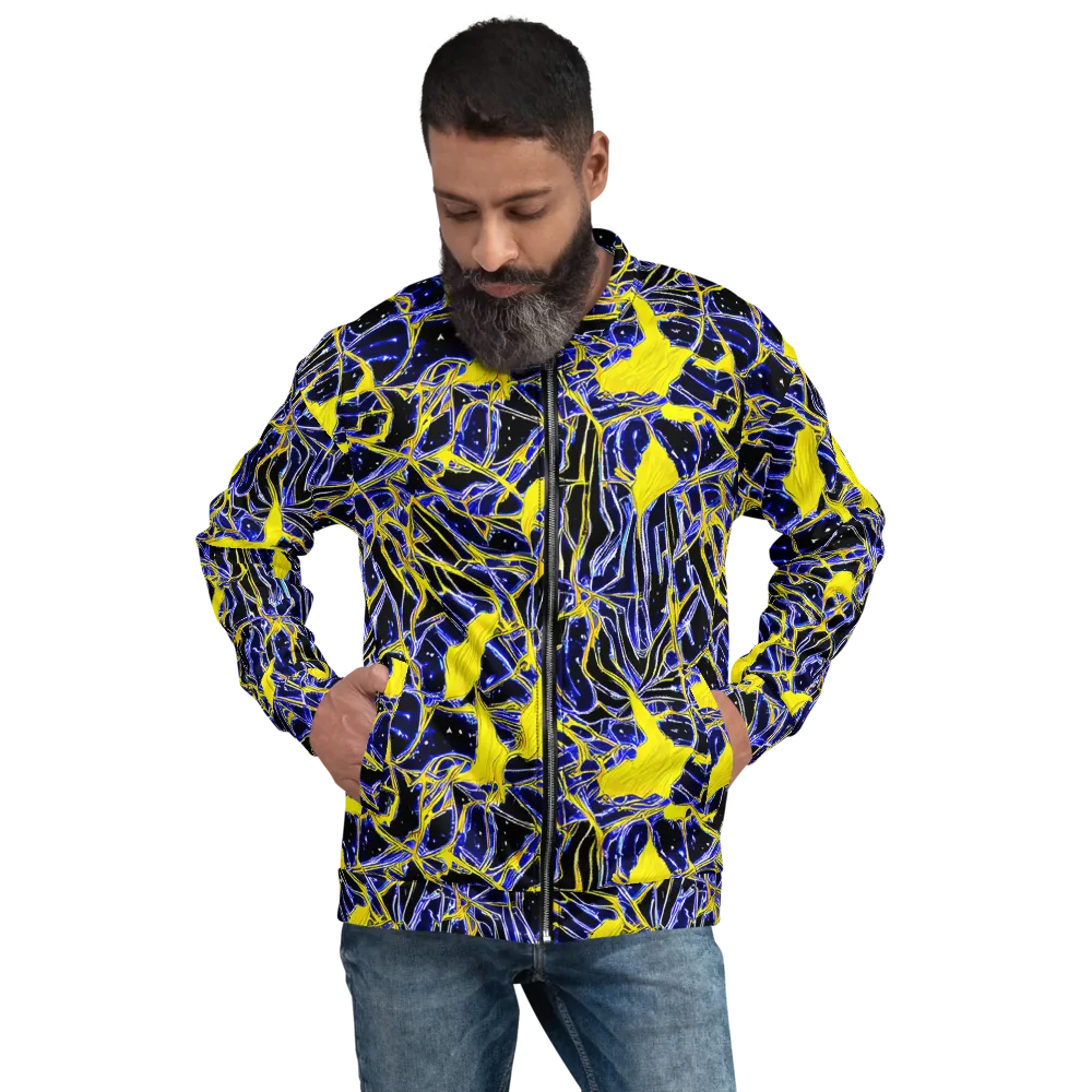 Ultramarine Shock on Bomber Jacket — Front