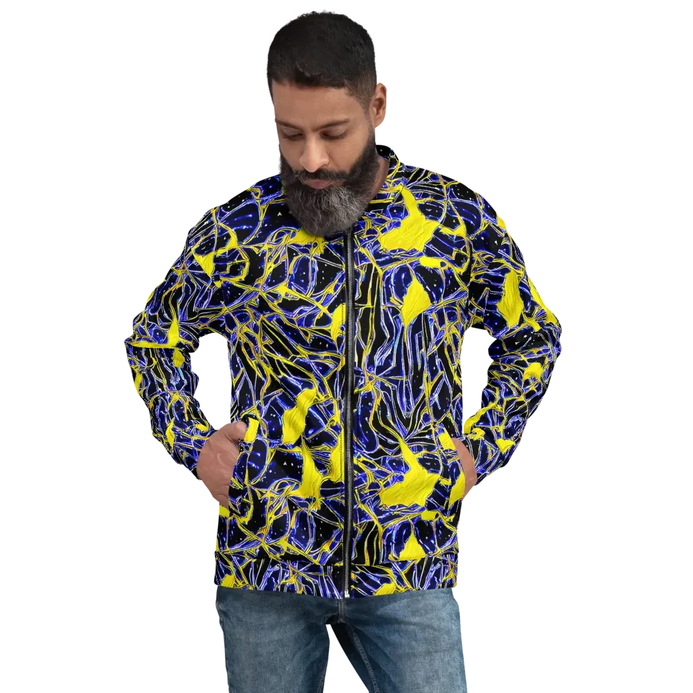 Ultramarine Shock on Bomber Jacket — Front
