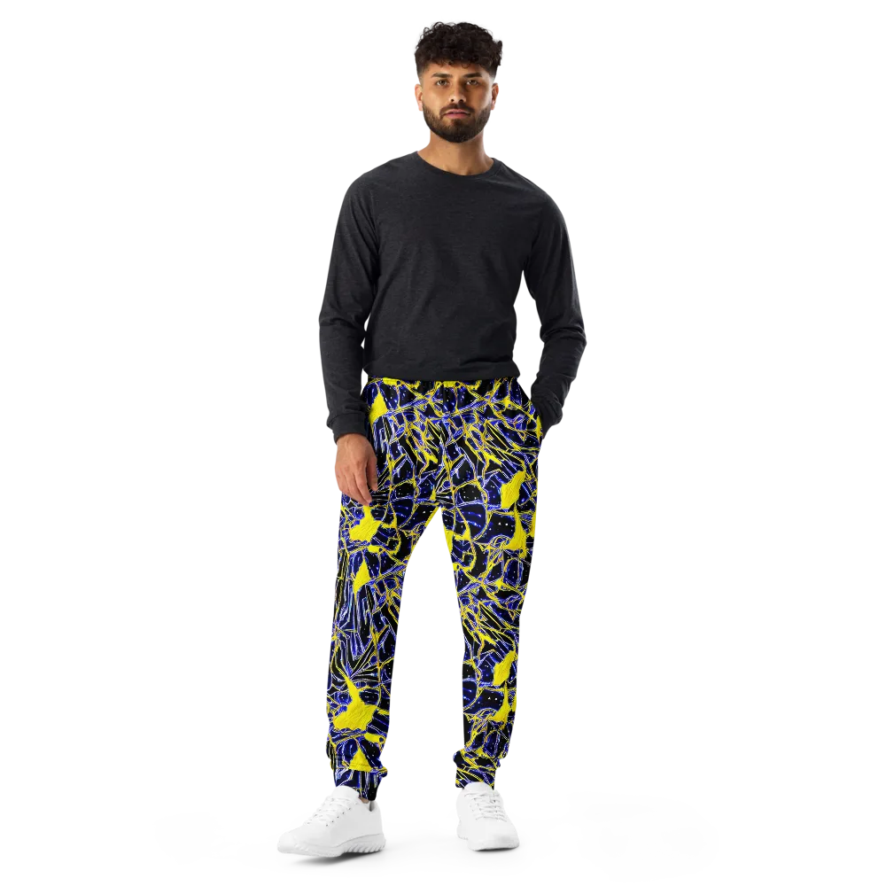 Ultramarine Shock on Men's Joggers — Front