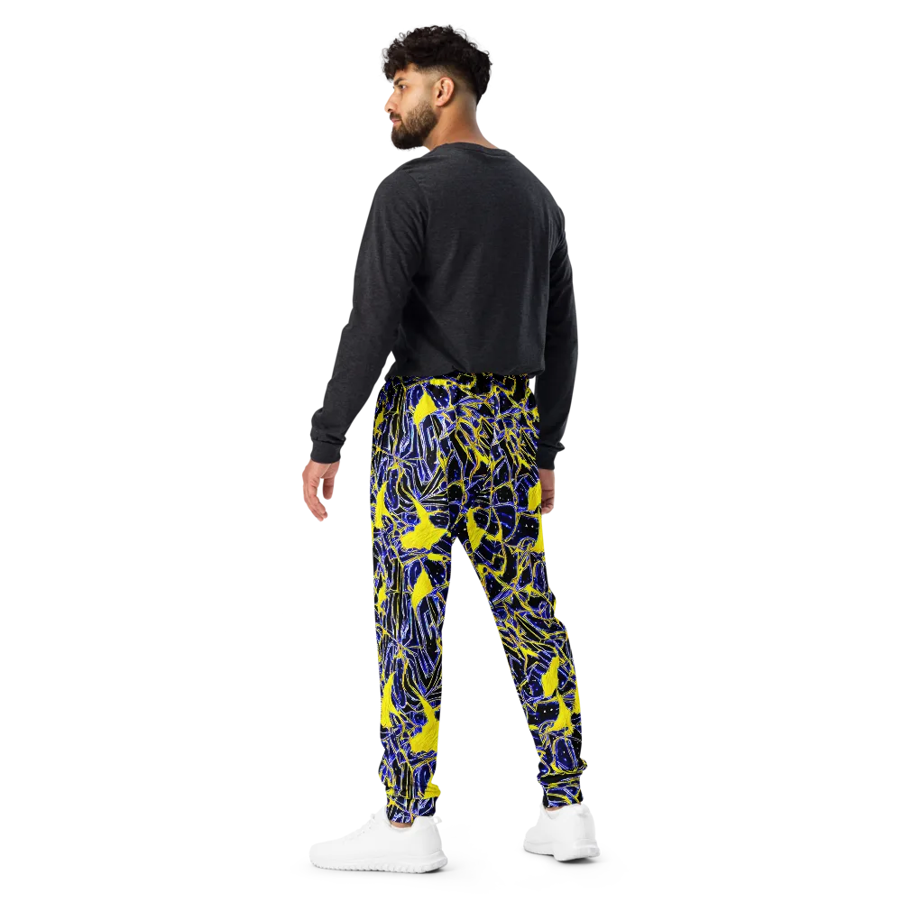 Ultramarine Shock on Men's Joggers — Back