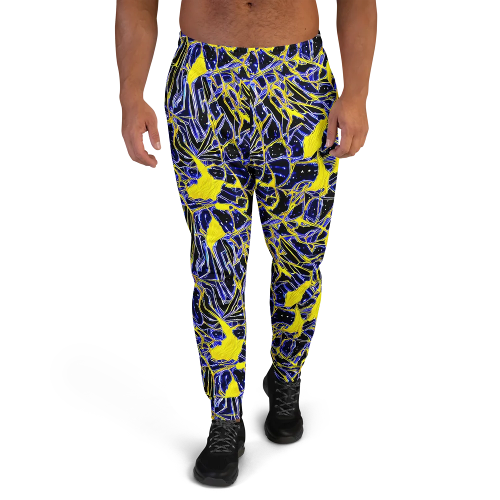 Ultramarine Shock on Men's Joggers — Front