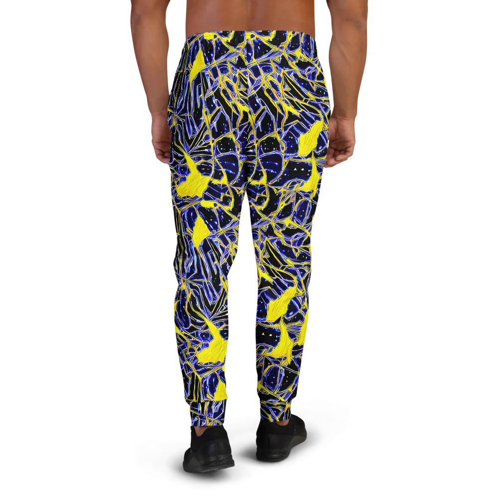 Ultramarine Shock on Men's Joggers — Back