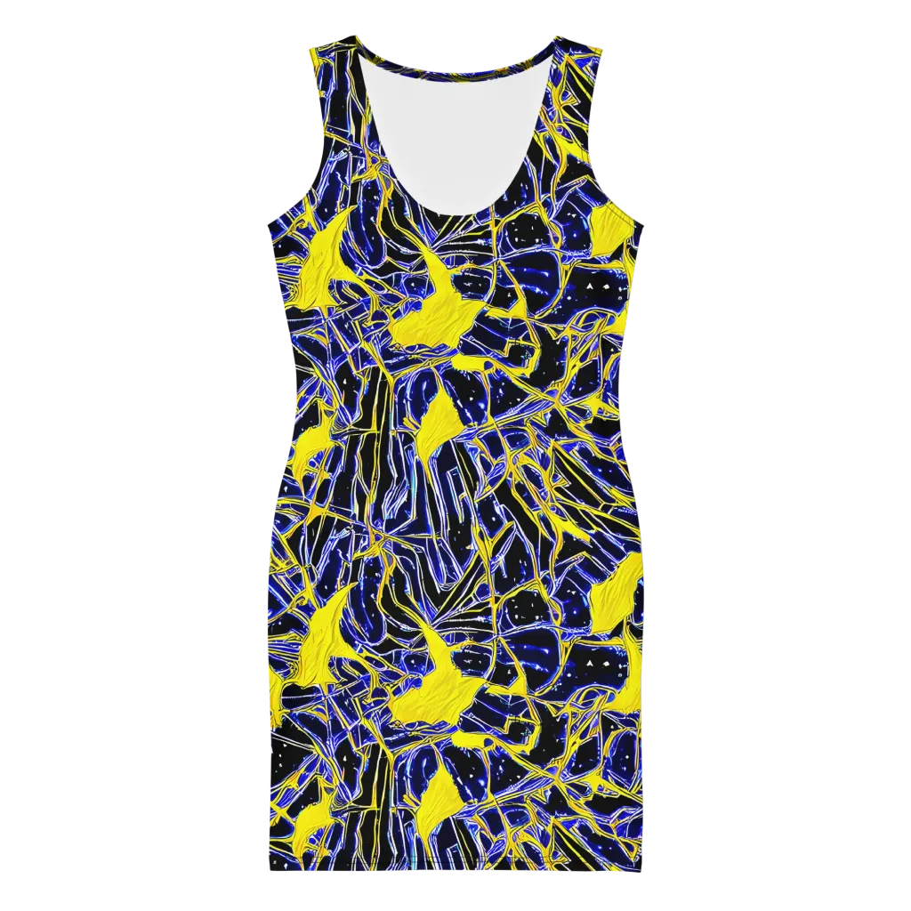 Ultramarine Shock on Bodycon Dress — Front