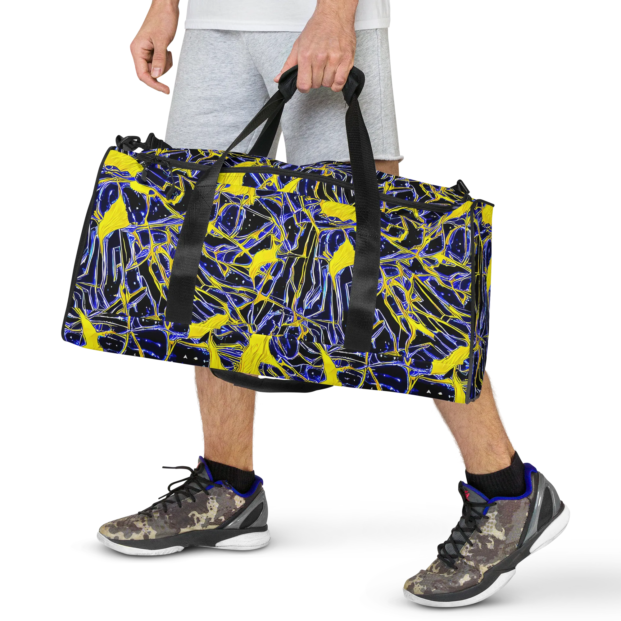 Ultramarine Shock on Duffle Bag — Front