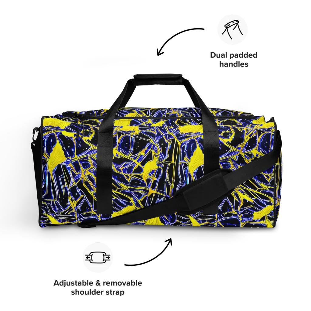Ultramarine Shock on Duffle Bag — Front