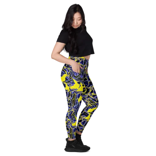 Ultramarine Shock on a Leggings with Pockets