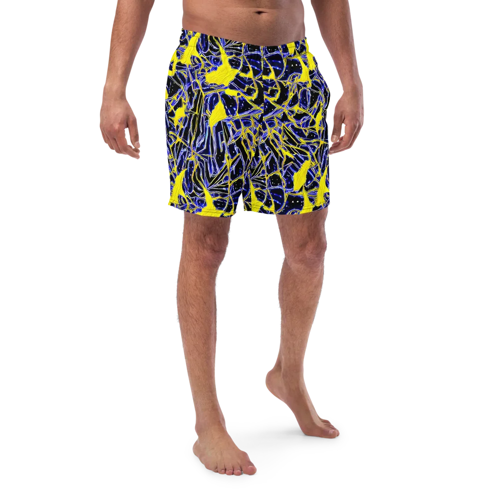 Ultramarine Shock on Swim Trunks — Front