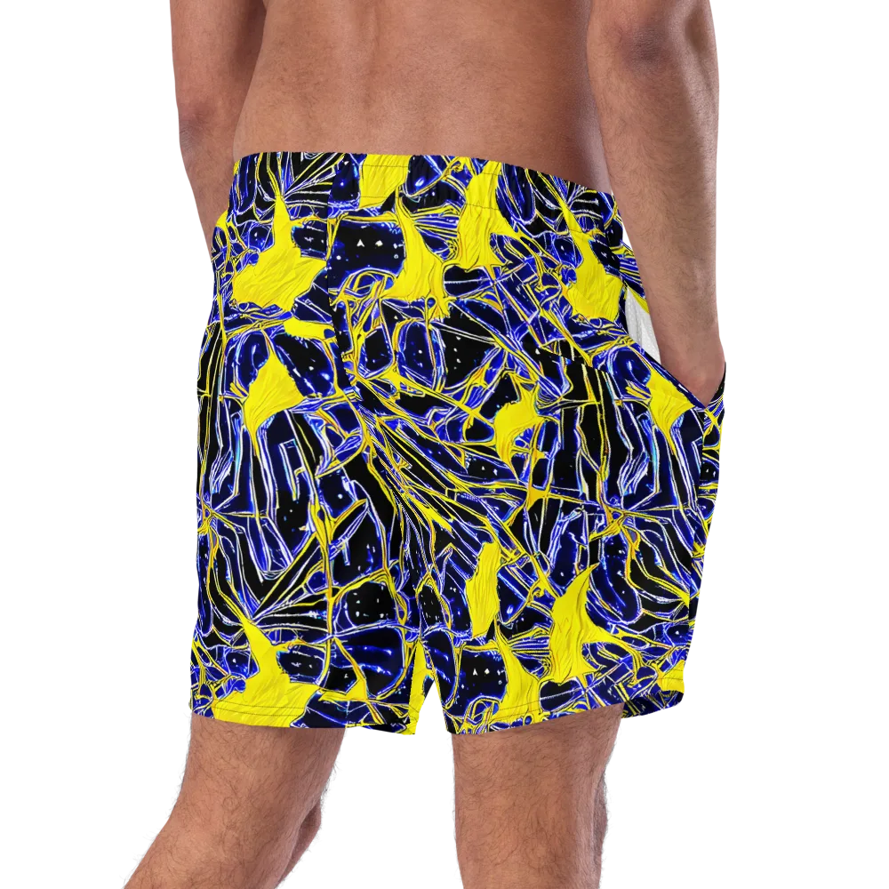 Ultramarine Shock on Swim Trunks — Right Back