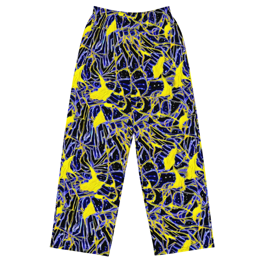 Ultramarine Shock on Wide-Leg Pants — Front