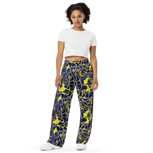 Ultramarine Shock on a Wide-Leg Pants