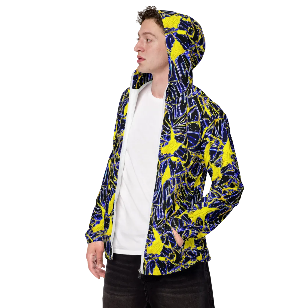 Ultramarine Shock on Men's Windbreaker — Left Front