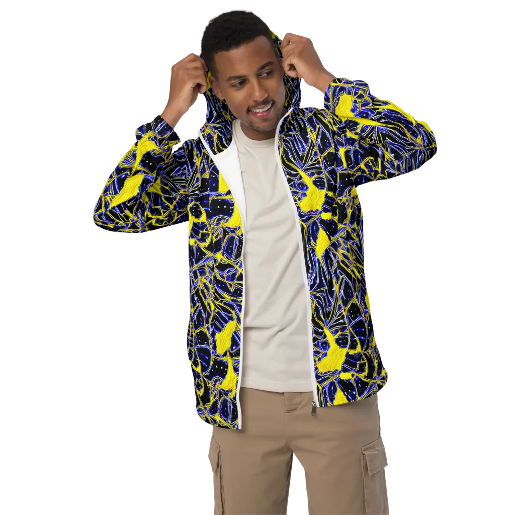Ultramarine Shock on Men's Windbreaker — Front