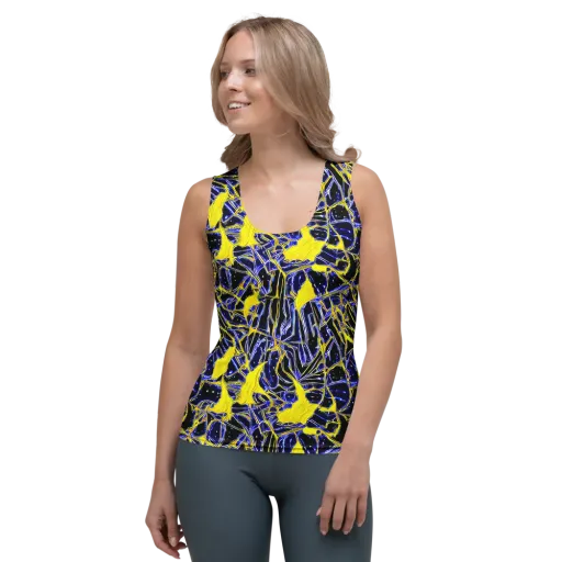 Ultramarine Shock on a Women's Tank Top