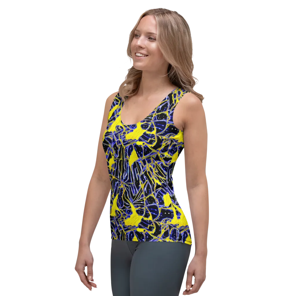 Ultramarine Shock on Women's Tank Top — Left Front